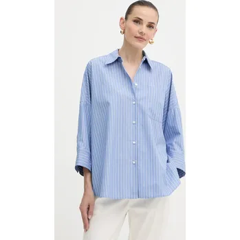 Pánská košile Bavlněná košile Weekend Max Mara ZAVORRA 2525116121600 modrá 55X, vel. 34