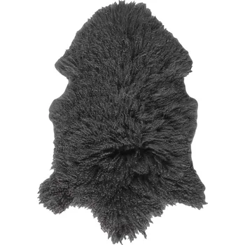 Koberec Esbeco Dekorační kožešina Tibet, pravá ovčí kůže, 100 × 70 cm, tmavě šedá&nbsp;FA11001301TDG