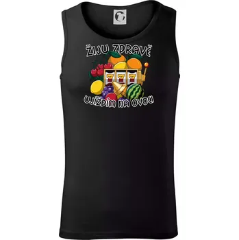 Casino - Žiju zdravě, ujížím na ovoci - Tílko pánské Core - 2XL ( Černá )