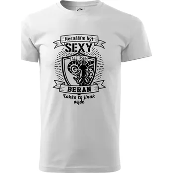 Pánské tričko Nesnáším být tak skvělý - Beran - Triko extra velké (5-8XL) - 8XL ( Bílá )