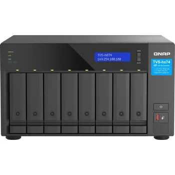 QNAP TVS-H874T-I9-64G úložný server NAS Tower Intel® Core™ i9 64 GB DDR4 0 TB QNAP QTS Černá
