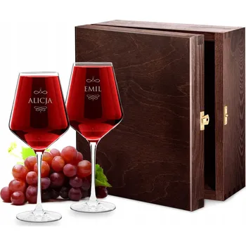 Sklenice Skleničky na bílé víno, skleničky na červené víno Murrano skleničky bezbarvé 530ml 2 ks