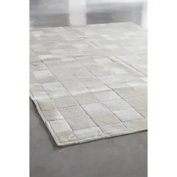 Koberec Esbeco Dekorační kožešina přírodní, pravá hovězí kůže, 180 × 120 cm, bílá CO141340WHI