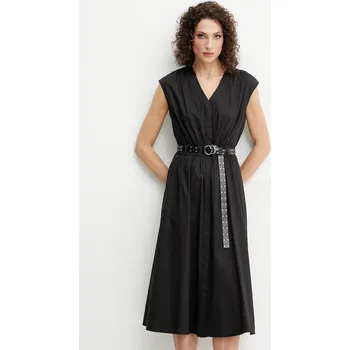 Dámské šaty Šaty MICHAEL Michael Kors černá barva, mini, MS5830KF4C 99X, vel. L