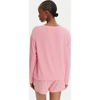 Dámské noční prádlo HUGO Pyžamový top Unite 50490706 Růžová Relaxed Fit XXL