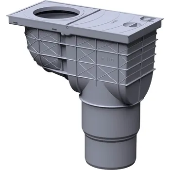 Likov GRX–DS Adaptér napojení svislého odtoku s dolní výpustí, DN 110/125, šedý 695.8012503