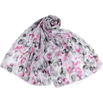 Šátek Letní šátek / šála 75x180 cm - 10 šedá světlá