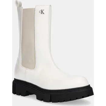 Dívčí obuv Dětské holínky Calvin Klein Jeans V4A5.83137.35.39 bílá 00X, EUR 37