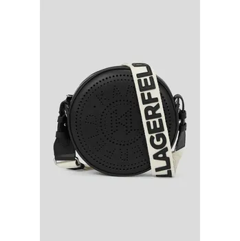 Kabelka Kožená kabelka Karl Lagerfeld K/CIRCLE A3W30059 černá 99X, vel. ONE SIZE