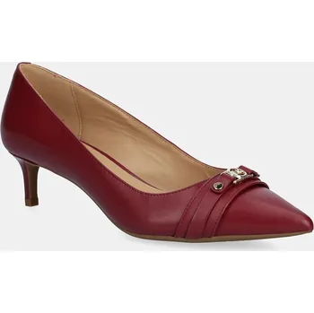 Dámské lodičky Kožené lodičky MICHAEL Michael Kors Mandy 40T5MAMP1L.691 burgundské 83X, EUR 36