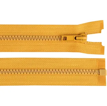 Zip Kostěný zip No 5 délka 45 cm bundový hořčicová 1 ks
