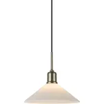 Závěsné svítidlo se skleněným stínidlem v bílo-mosazné barvě ø 25 cm Vela – Markslöjd ID_1754634