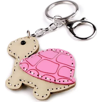 Přívěsek Přívěsek na batoh / klíče želva, dinosaurus, barva 1 růžová dětská želva