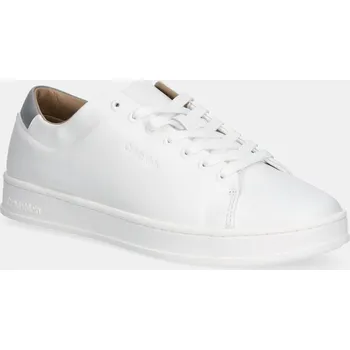Pánské tenisky Kožené tenisky Calvin Klein PURE LOW LACEUP CUPSOLE HF LTH HM0HM01859 bílá 00X, EUR 42