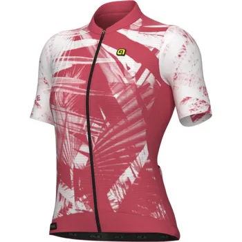 cyklistický dres ALÉ Cyklistický dres s krátkým rukávem - PALM PR-E - červená/bílá M