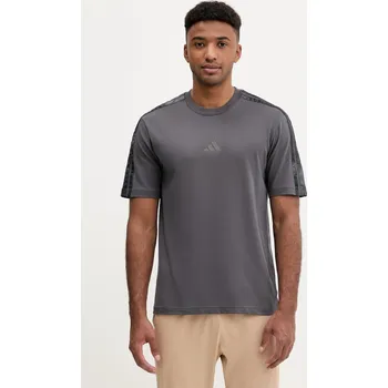 Pánské tričko Bavlněné tričko adidas AOP Colourblock T-Shirt JM9203 šedá 90X, vel. XL