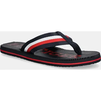 Pánské žabky Žabky Tommy Hilfiger MASSAGE HILFIGER BEACH SANDAL pánské, tmavomodrá barva, FM0FM05443 59X, EUR 40