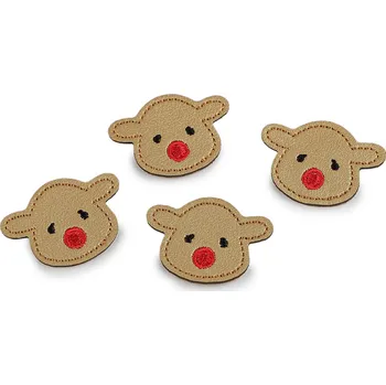 Módní doplněk Nažehlovačka z eko kůže sob, medvídek, pejsek