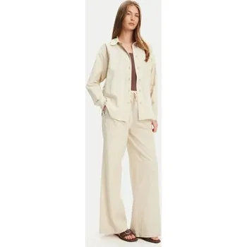 Dámské kalhoty Mustang Kalhoty z materiálu Tuscaloosa 1016583 Béžová Wide Fit 38