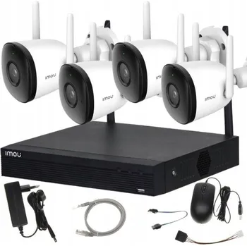 IP kamera Monitorovací sada IMOU 4x KAMERA Bullet 2C 4MP + WiFi NVR rekordér