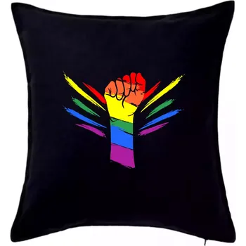 Polštář Ruka blesky - Polštář 50x50 - 50x50 - Pouze potah ( Černá )