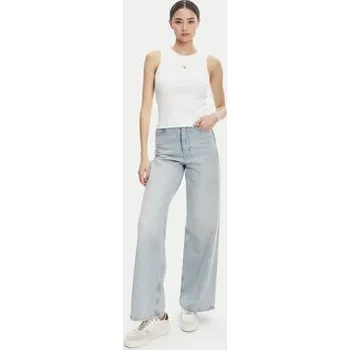 Calvin Klein Jeans Top LV047C201G Bílá Slim Fit S