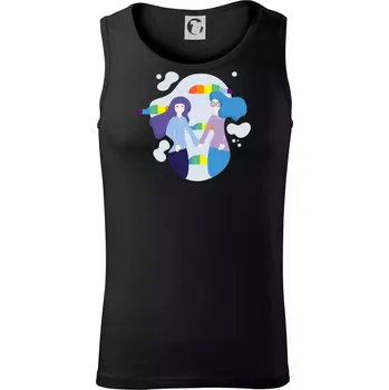 Pánské termoprádlo LGBT holky - Tílko pánské Core - S ( Černá )