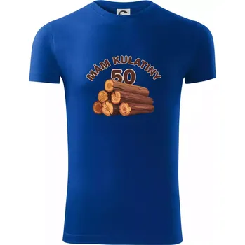 Mám kulatiny 50 - Viper FIT - Pánské zůžené tričko - 3XL ( Královská modrá )