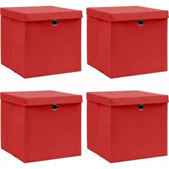 Úložný box Krabice s víkem v odstínech červené