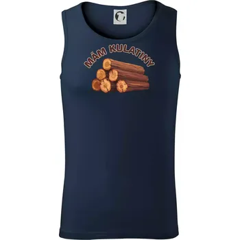 Mám kulatiny bez věku - Tílko pánské Core - XL ( Námořní modrá (velmi tmavá - téměř černá) )