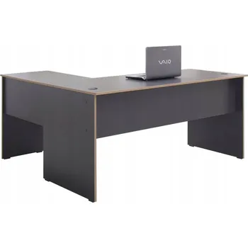 Psací stůl Rohový psací stůl Nejlevnějšínábytek.cz 160 x 144 x 75 cm antracit