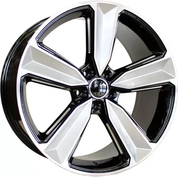 Alu kolo Alu kola Racing Line A5470, 17x7.5 5x112 ET35, černá + leštění