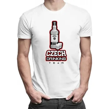 Žertovný předmět Czech Drinking Team - pánské tričko s potiskem- Tričkový.cz