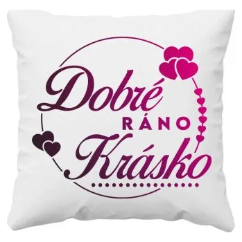 Žertovný předmět Dobré ráno, krásko - polštář s potiskem- Tričkový.cz