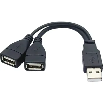 Kabel do PC PREMIUMCORD Nabíjecí kabel USB 2.0, 15cm, černá KU2Y03