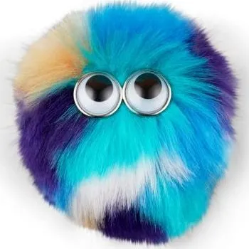 Školní batoh Ergobag Klettie ozdoba batoh fleecová modro-tyrkysová dětská