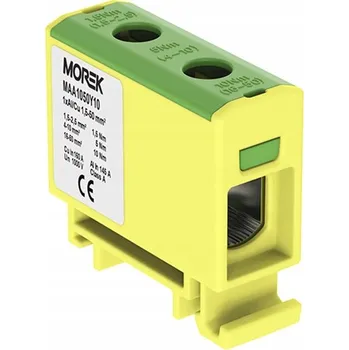 Vrták Svorkovnice na DIN lištu Morek MAA1050Y10 žluto-zelená