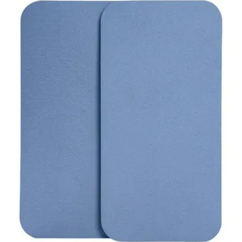 Sada 2 ks měkkých podložek z TPE na kolena, lokty a dlaně Jóga podložky 34x17 cm Pro domácí cvičení, fitness i rehabilitaci modrá