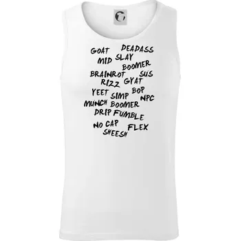 Generace Z - Gen Z slovník - Tílko pánské Core - 2XL ( Bílá )