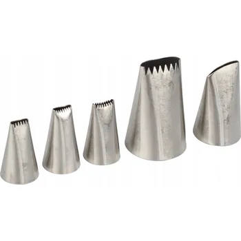 Cukrářské špičky na pletení, sada 5 kusů