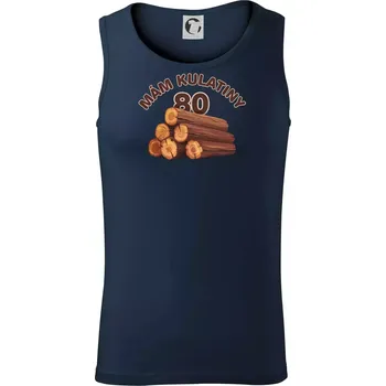 Mám kulatiny 80 - Tílko pánské Core - M ( Námořní modrá (velmi tmavá - téměř černá) )