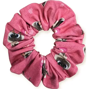 ESITO | Gumička do vlasů scrunchies Pets digital - růžová / UNI