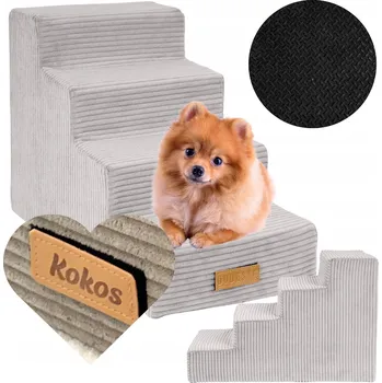 Železářství Schůdky pro psa DOGESTE, 4 schůdky, 40 cm, nosnost 20 kg