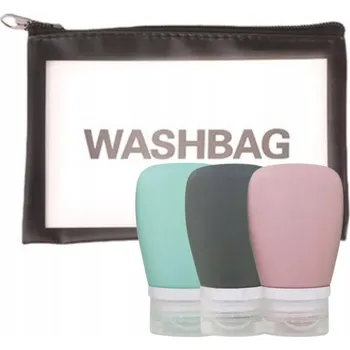 Kosmetická taška Kosmetická taštička LOGparts Kosmetyczka wodoodporna basen czarna + 38ml vícebarevná