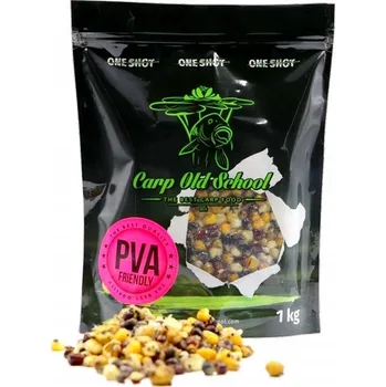 Návnadová surovina Carp Old School Rainbow Mix PVA Friendly 1kg Natural