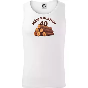 Mám kulatiny 40 - Tílko pánské Core - 2XL ( Bílá )