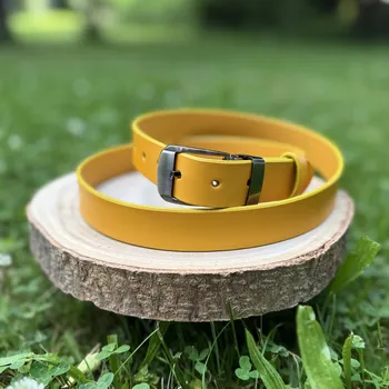 Opasek Kožeťuci Úzký žluťásek Rozměry opasku: Obvod pasu: 130 cm (Celková délka: 145cm)