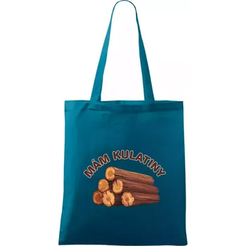 Mám kulatiny bez věku - Taška bavlněná - 42 x 38 cm ( Petrolejová )