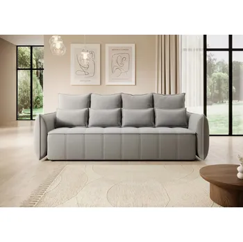 Sedací souprava Rozkládací pohovka WELLA světle šedá