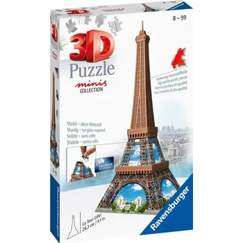 RAVENSBURGER Puzzle 3D Mini budova Eiffelova věž 54 dílků plast | 246343